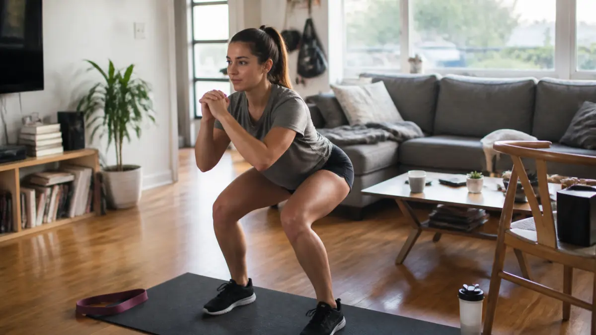 Fitness thuis: minimale uitrusting en realistische routine
