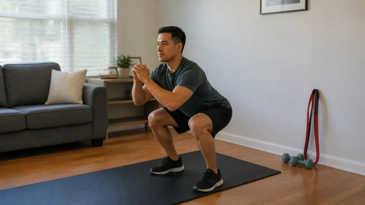 Fitness thuis: minimale uitrusting en realistische routine