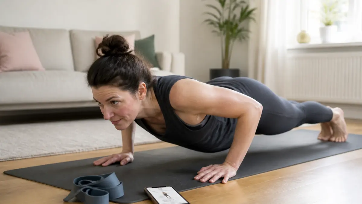 Fitness thuis: minimale uitrusting en realistische routine